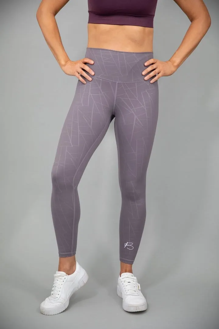 botthms Purple Power Stripe Seamless Leggings