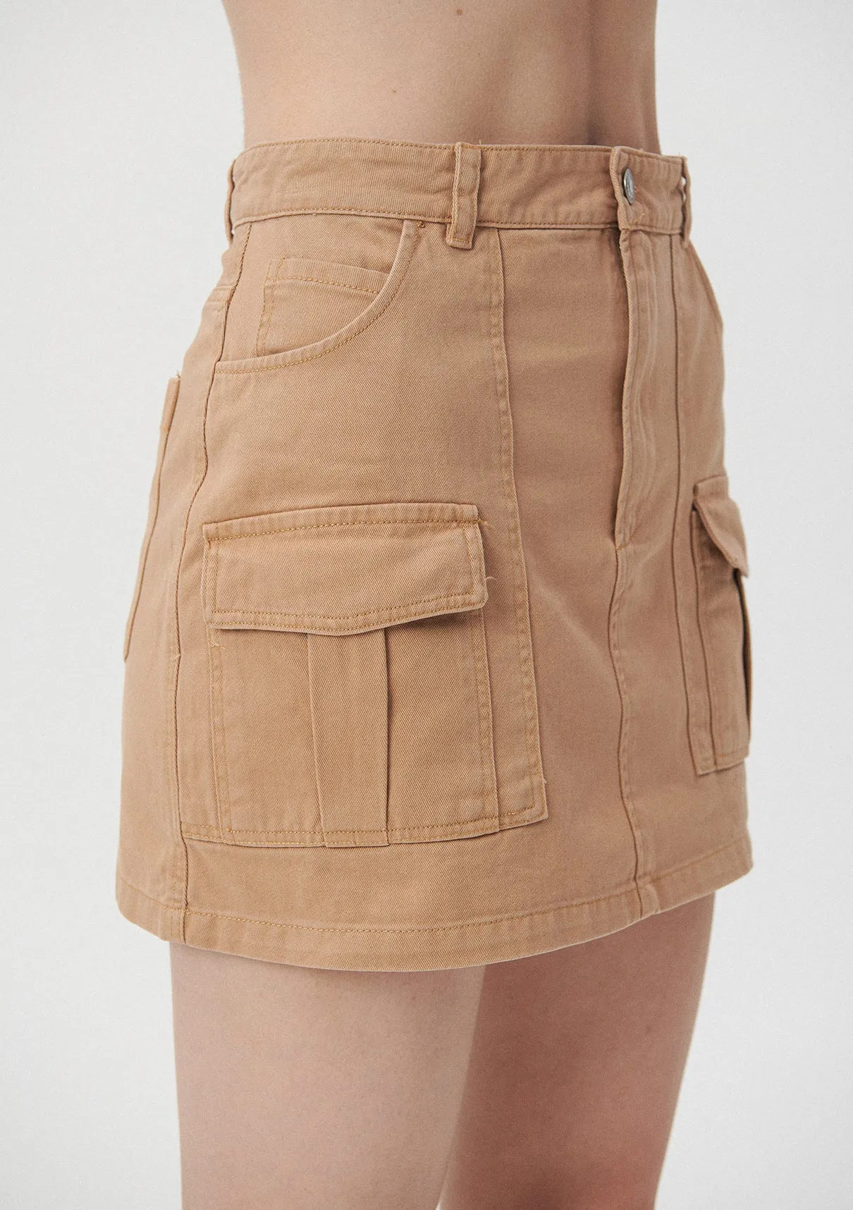 Brown Mini Skirt