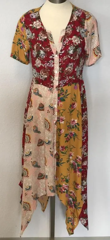 BUTTON DOWN HANDKERCHIEF DRESS