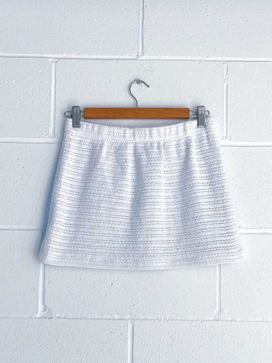 Caba Mini Skirt in Sky Splice