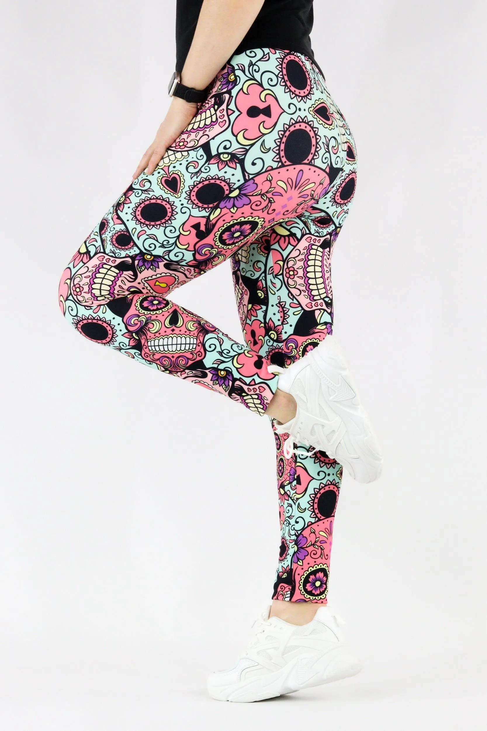 Calavera Skull - Casual Full Leggings