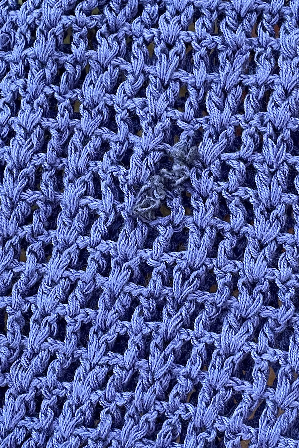 California Blue Crochet   Beaded Mini Dress