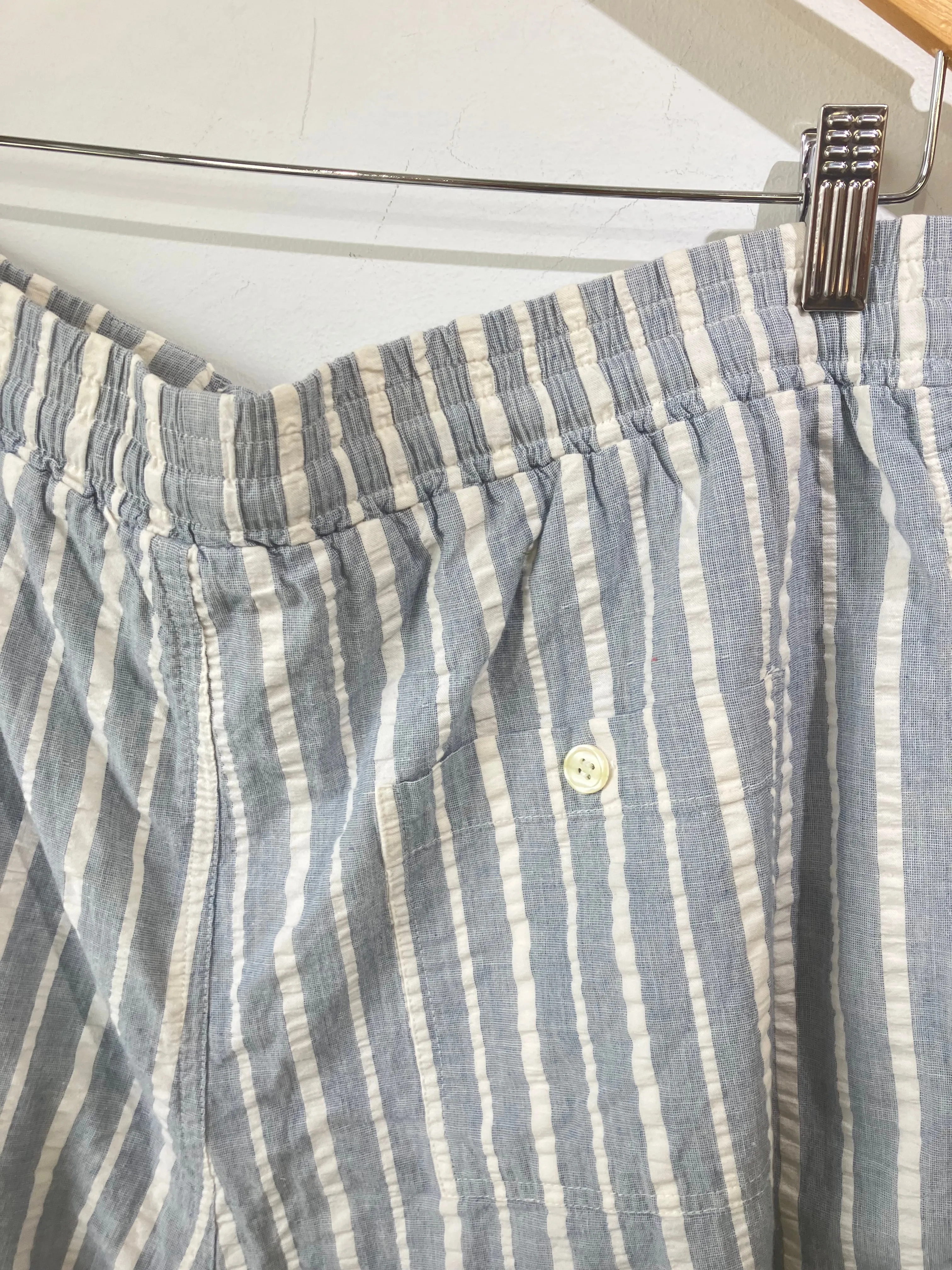 Calvin Klein Two Piece Shorts Set Blue & White Stripes