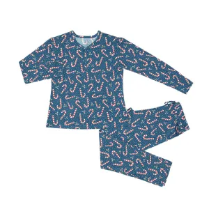Candy Cane Adult Long Sleeve Lounge Wear