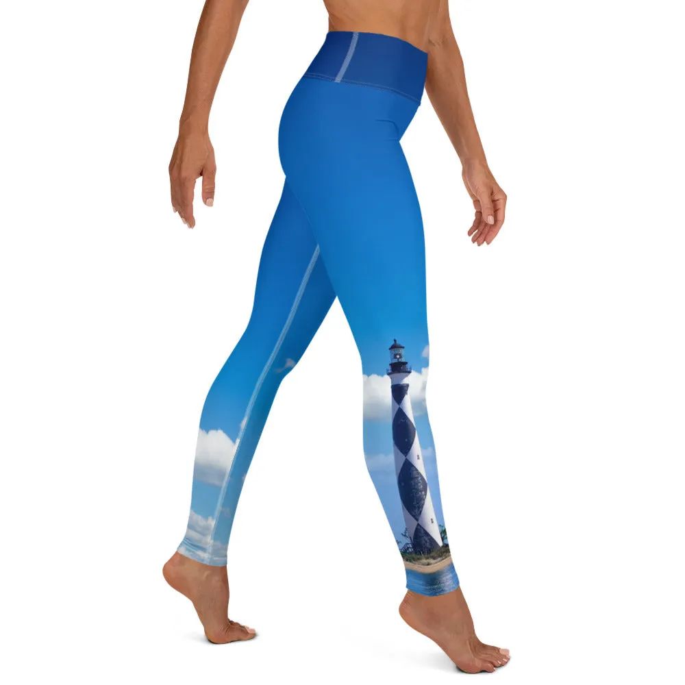 Cape Lookout Lighthouse Janie's Fave - Yoga Leggings