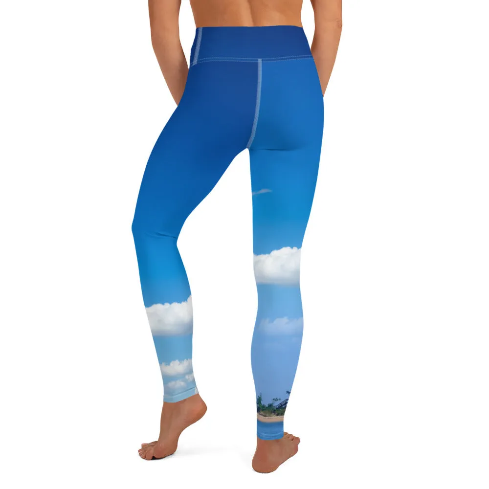 Cape Lookout Lighthouse Janie's Fave - Yoga Leggings