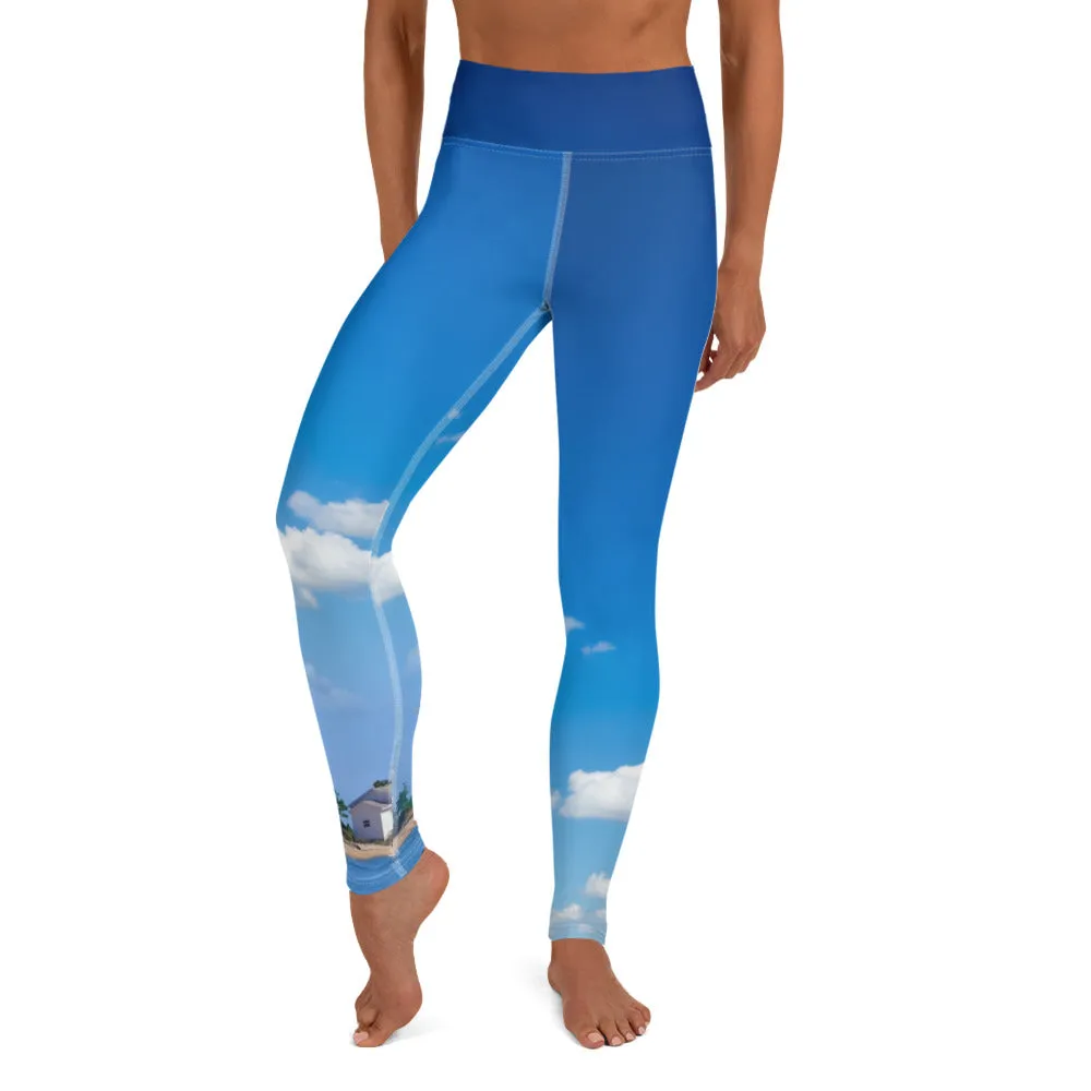 Cape Lookout Lighthouse Janie's Fave - Yoga Leggings