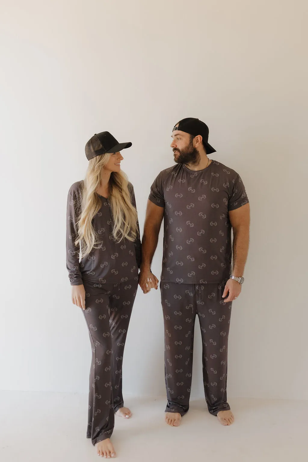 Charcoal Arm Day | Bamboo Men's Short Sleeve Pajama