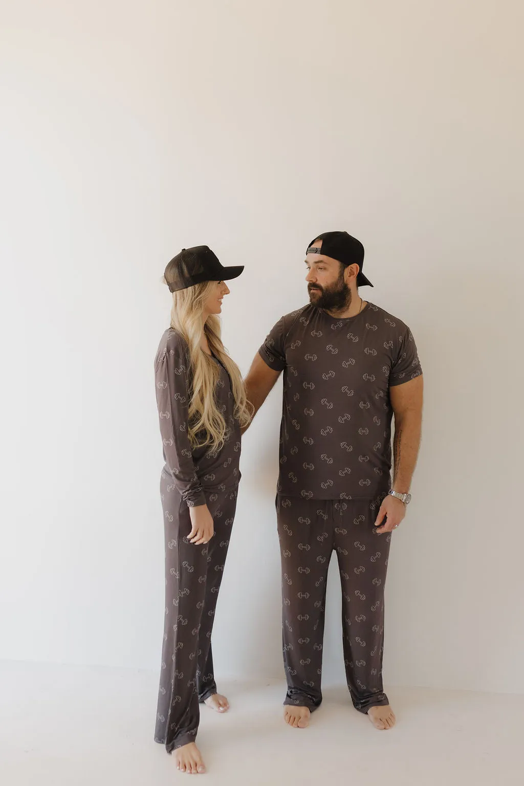 Charcoal Arm Day | Bamboo Men's Short Sleeve Pajama