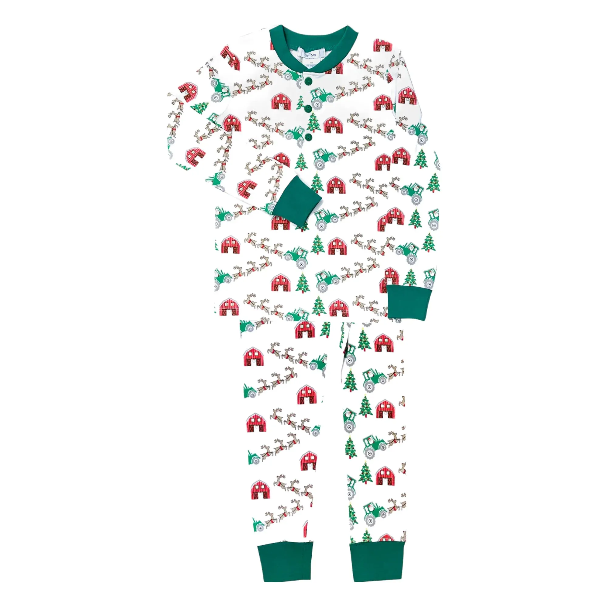 CHRISTMAS AT THE FARM BOY'S 2 PC PAJAMA SET