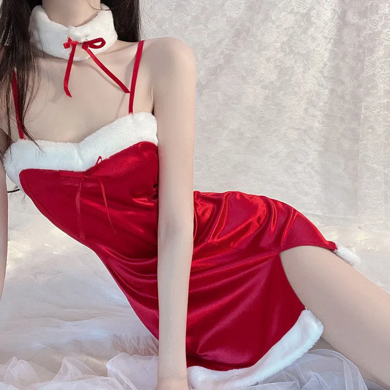 Christmas suspender nightdress  KF83134