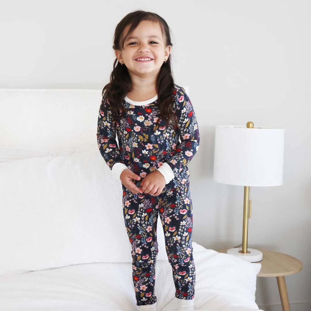 CL Two Piece Pajama | Midnight Meadow