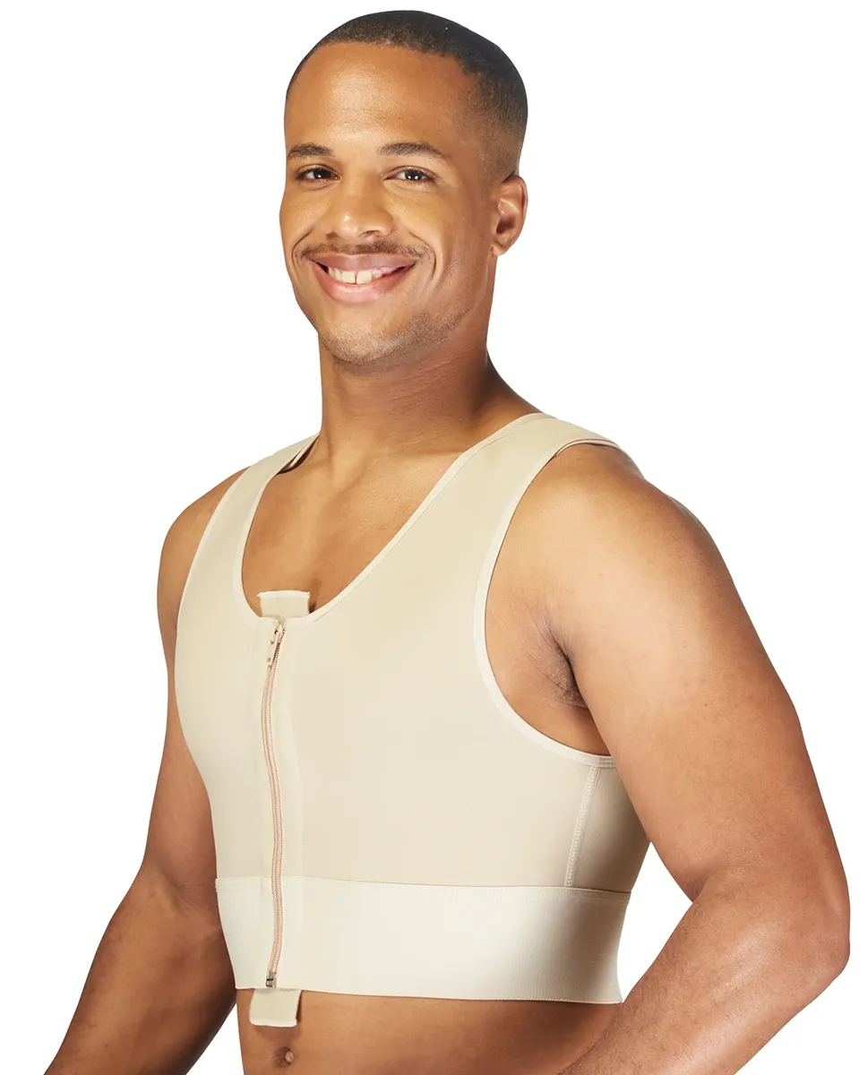 Clearpoint Medical Men’s Shapewear Zippered Short Vest - 784