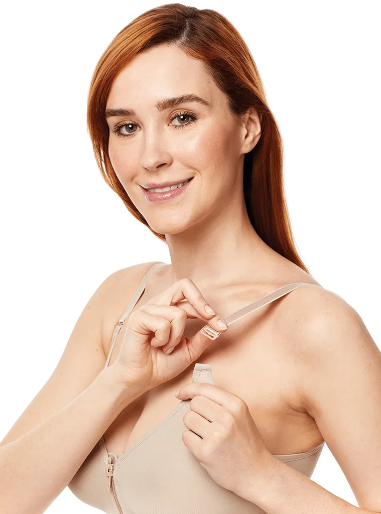 Clearpoint Medical Zippered Molded Cup Shapewear Bra - 711