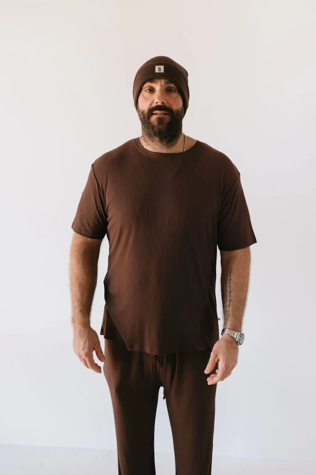 Coffee Bean | Men's Bamboo Short Sleeve Pajamas