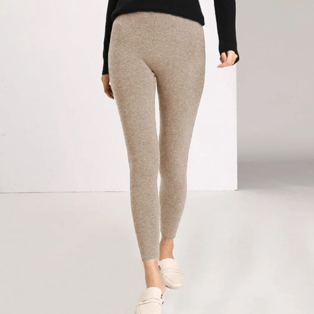 ContiNent 33 Autumn Winter Women Leggings Solid Casual Slim Pants Trousers High Waist Sportwear Ladies Ankle Length Leggings