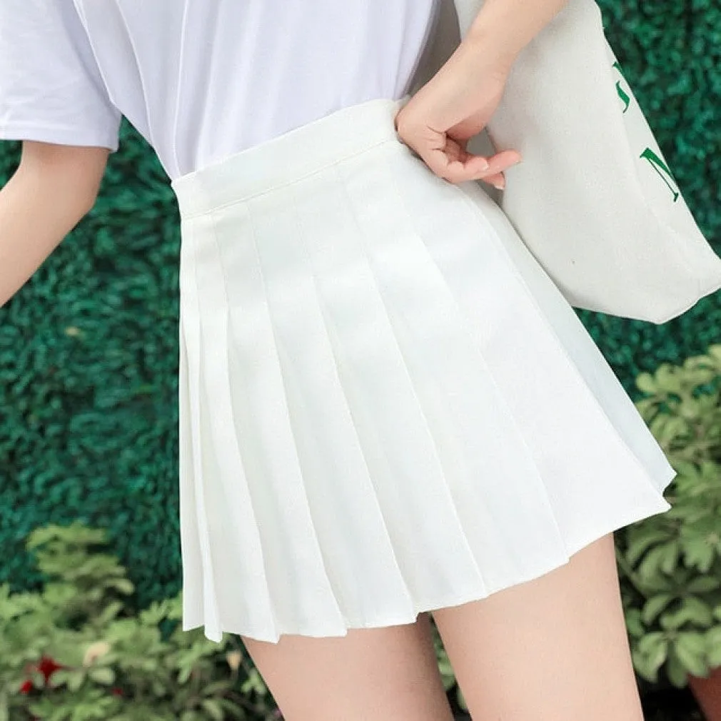 ContiNent 33 Y2k Summer Korean Fashion Short Women Skirt Casual Slim Elastic High-Waisted Striped Harajuku Pleated Plaid A-Line Mini Skirts