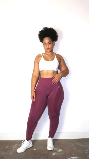 Contour Seamless Legging in Burgundy