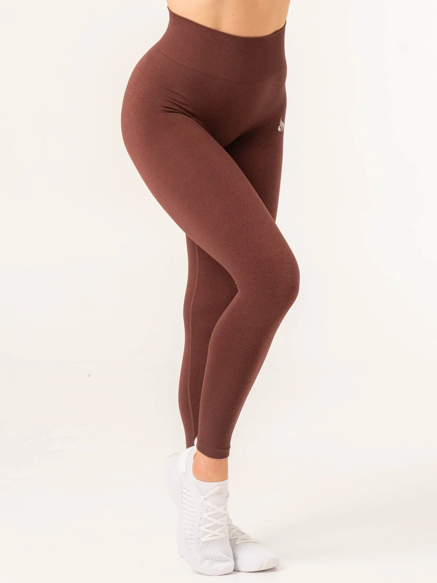 Contour Seamless Leggings - Chocolate Marl