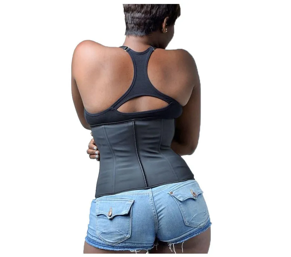 Corset Body Shaper Latex Waist Trainer Zipper