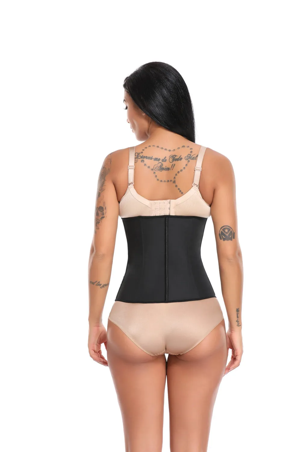 Corset Body Shaper Latex Waist Trainer Zipper