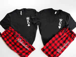 Couples King & Queens Christmas Matching Pajamas