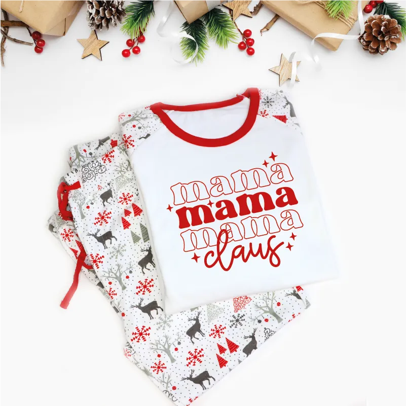 Daddy Claus Mama Claus Little Claus Baby Claus Christmas Pyjamas