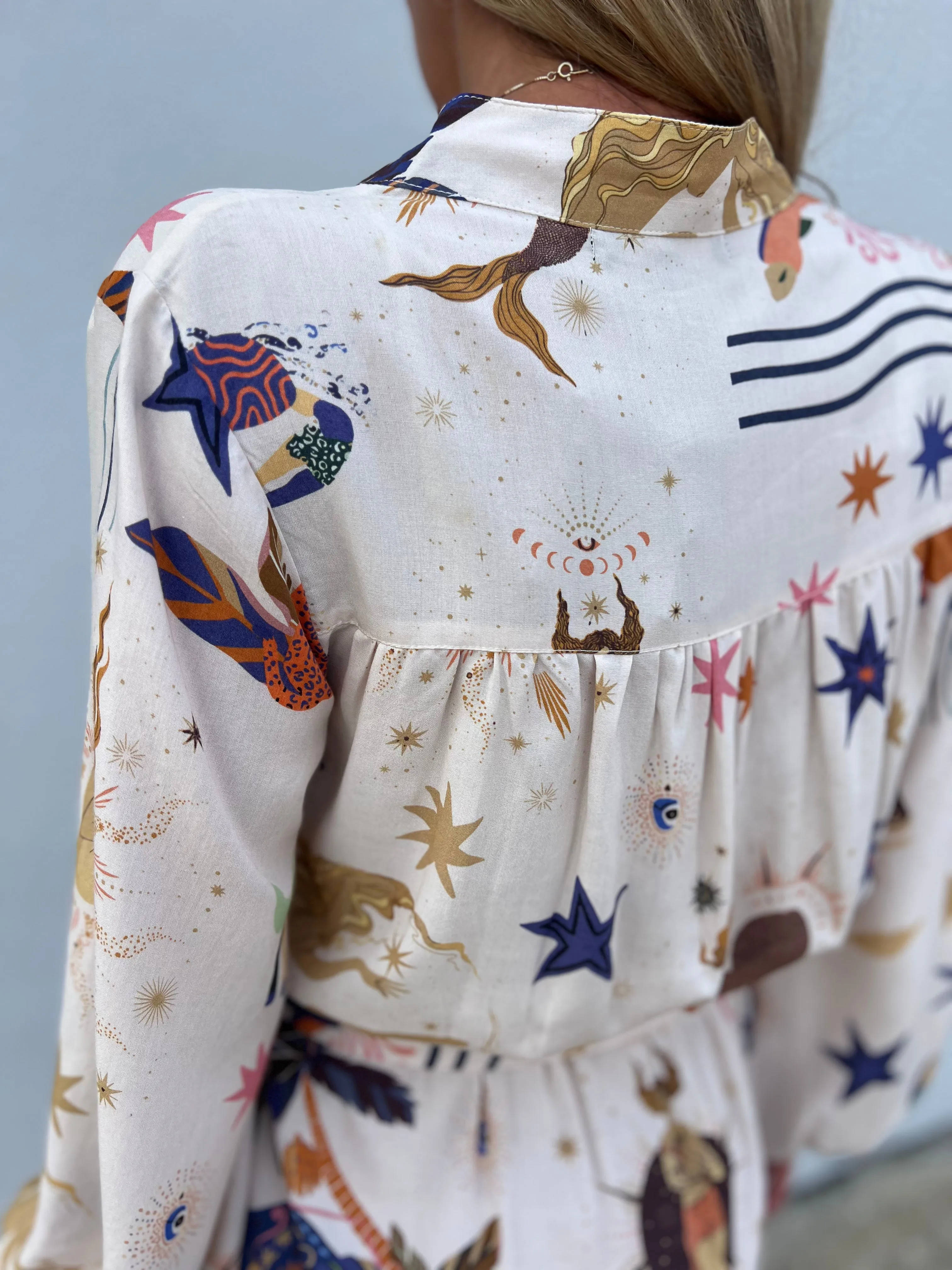 Day Dream Celestial Printed Dress