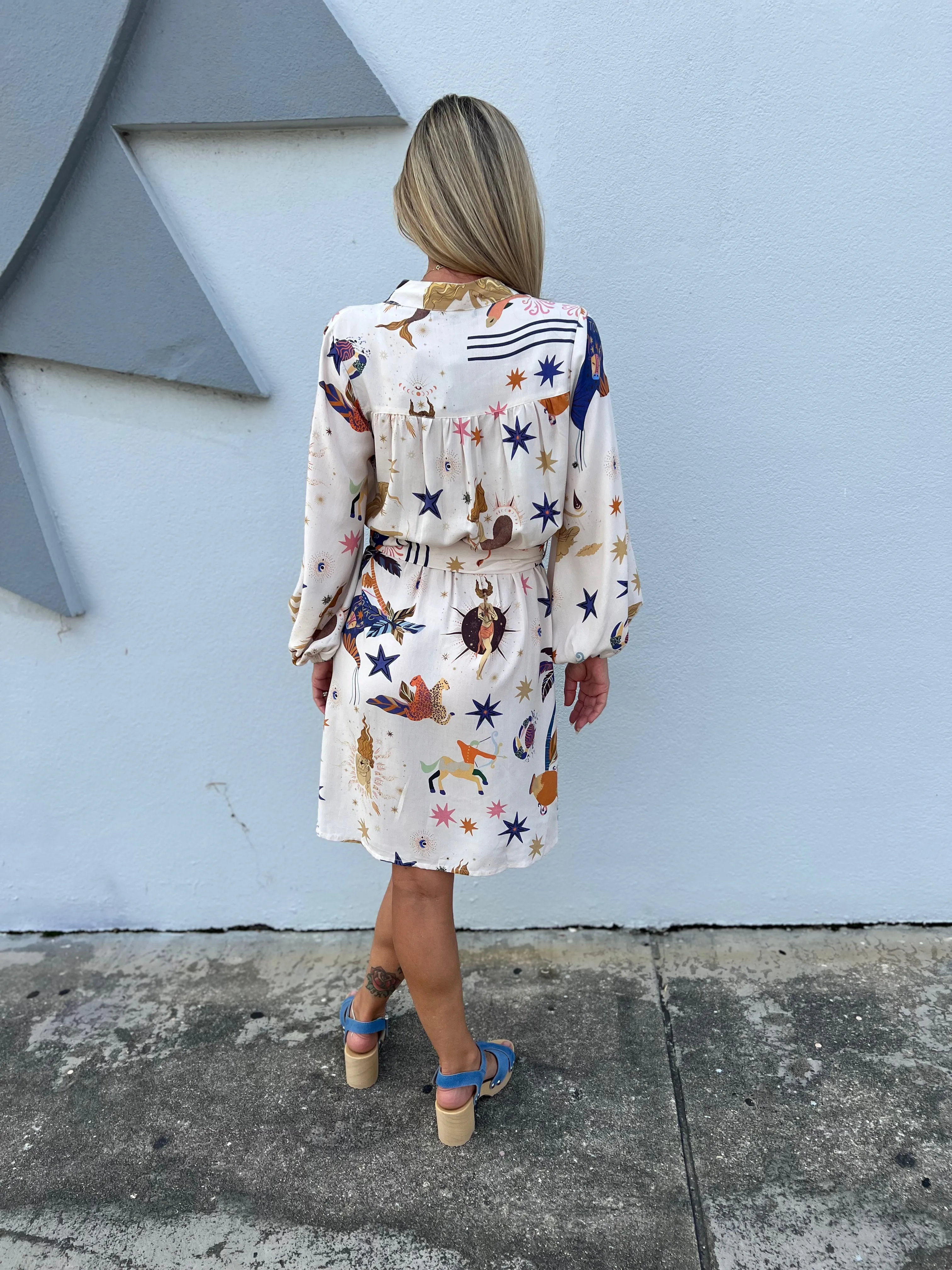 Day Dream Celestial Printed Dress
