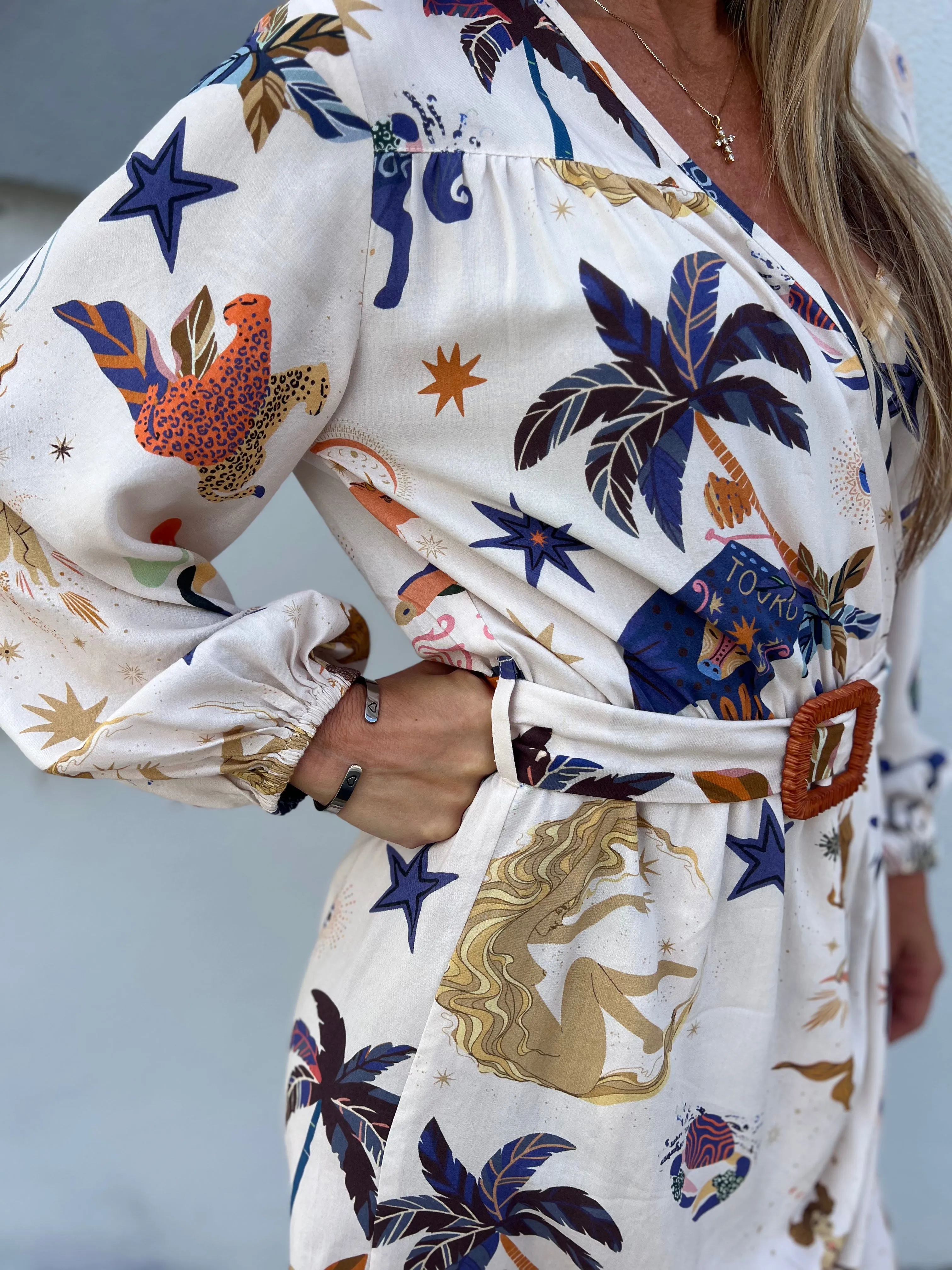 Day Dream Celestial Printed Dress