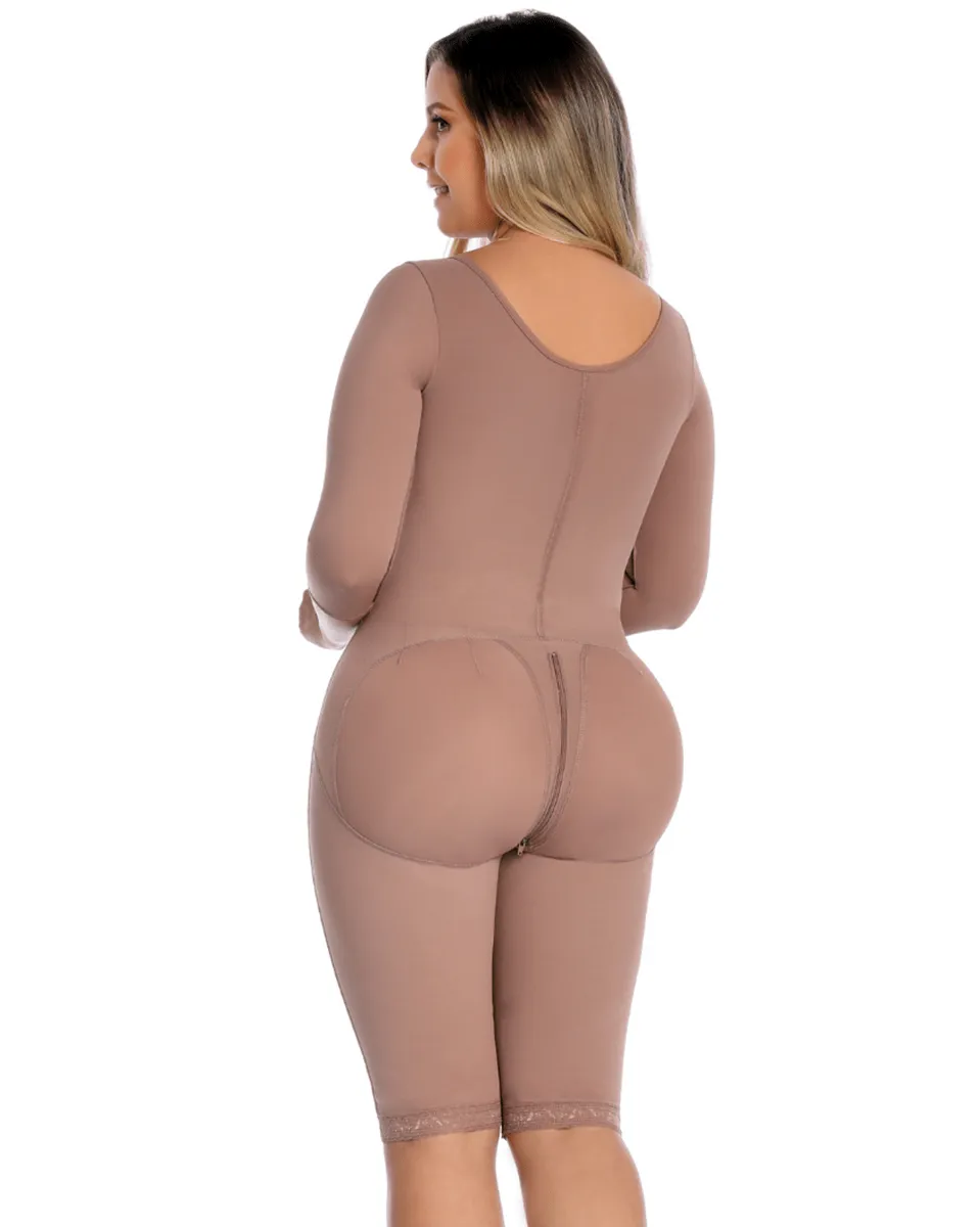 Delie Fajas Fit 360 Knee Length With Sleeves and Bra