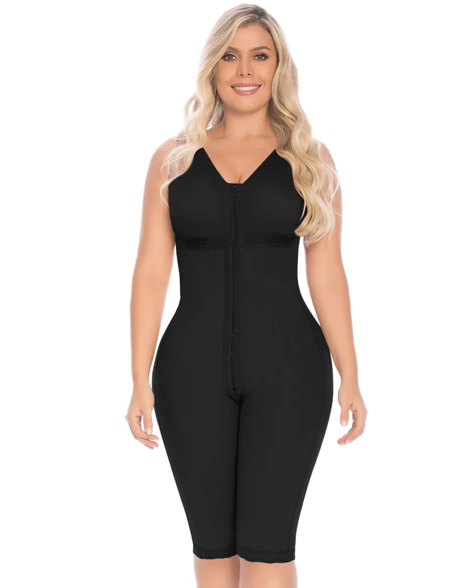 Delie Fajas Knee Length Full Body Suit Shapewear
