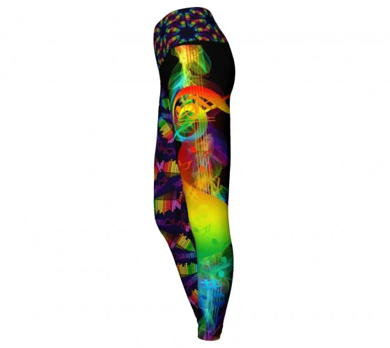 Digital - Music Yoga Leggings