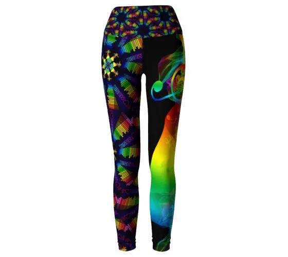 Digital - Music Yoga Leggings