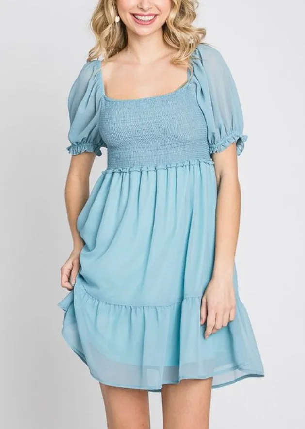 Dusty Blue Etoile Dress
