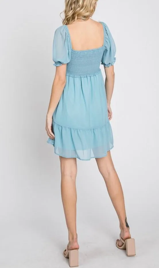 Dusty Blue Etoile Dress