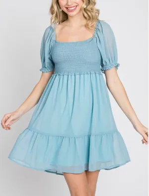 Dusty Blue Etoile Dress