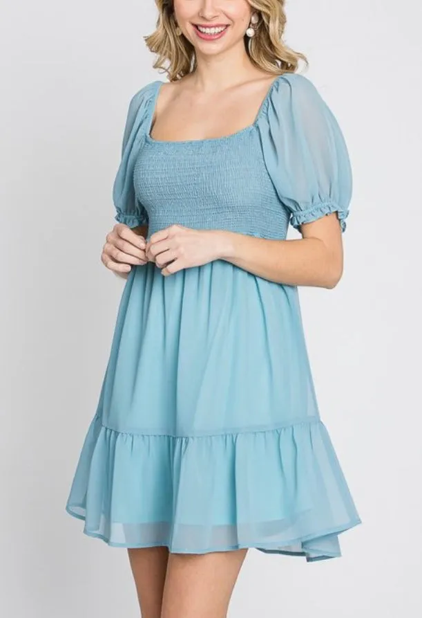 Dusty Blue Etoile Dress