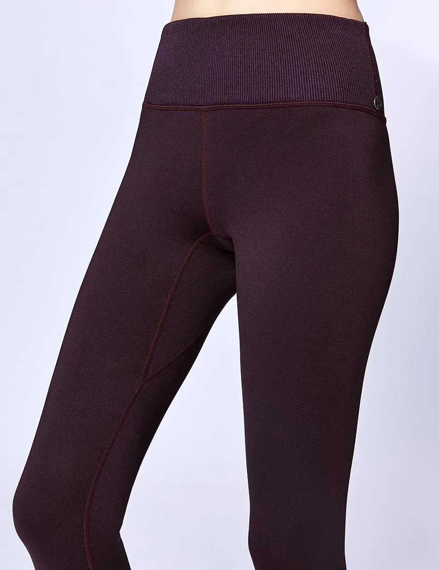 easyoga LESPIRO Slim-Fit Sheen Leggings - M32 M-Mature Grape