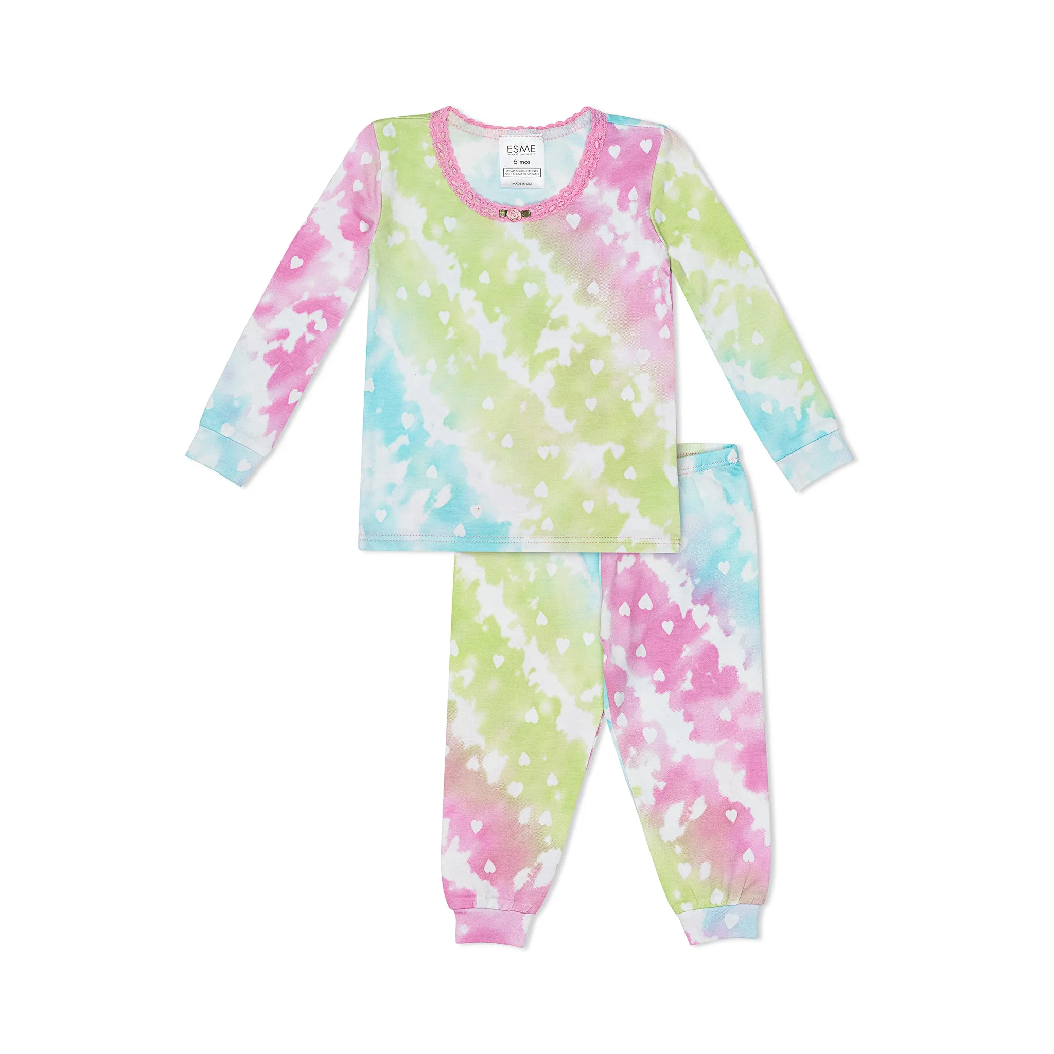 esme- Long Sleeve Pajamas (Love Crush)
