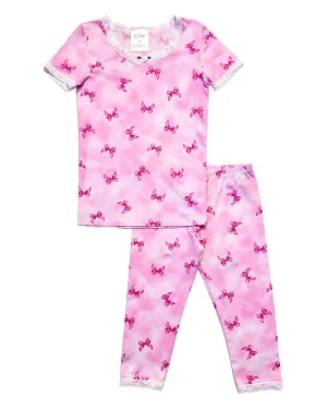 esme- Ribbon Bows Short Sleeve Pajama Set