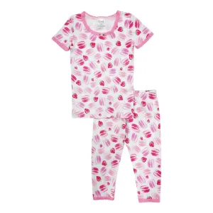 esme - Strawberry Macarons Short Sleeve Pajama