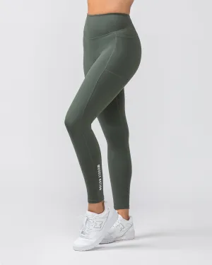 Everyday Pocket Ankle Length Leggings - Eucalyptus