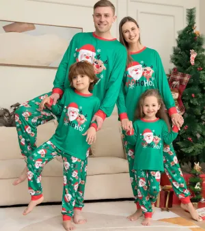 Family Christmas Pajamas Set Santa&elk