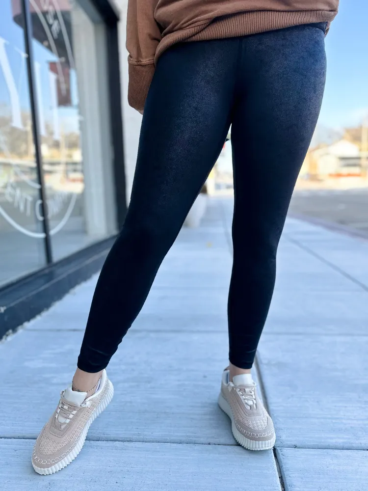 Faux Leather Legging