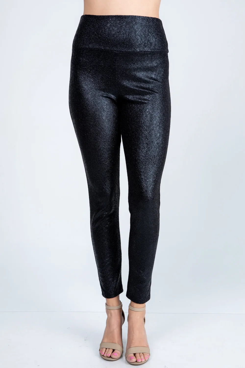 Faux Leather Sparkle Leggings