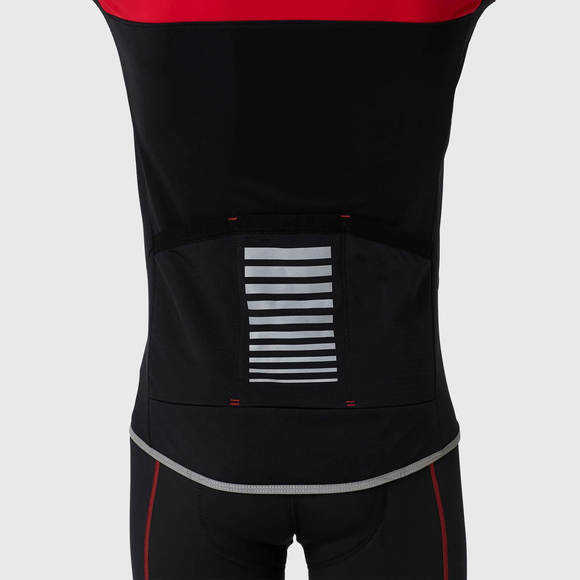 Fdx All Day Men's & Boy's Red Thermal Roubaix Long Sleeve Cycling Jersey