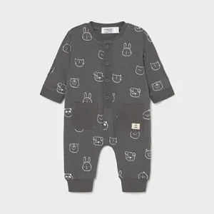 Footless Romper in Charcoal