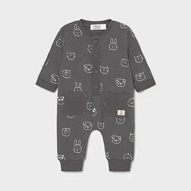 Footless Romper in Charcoal