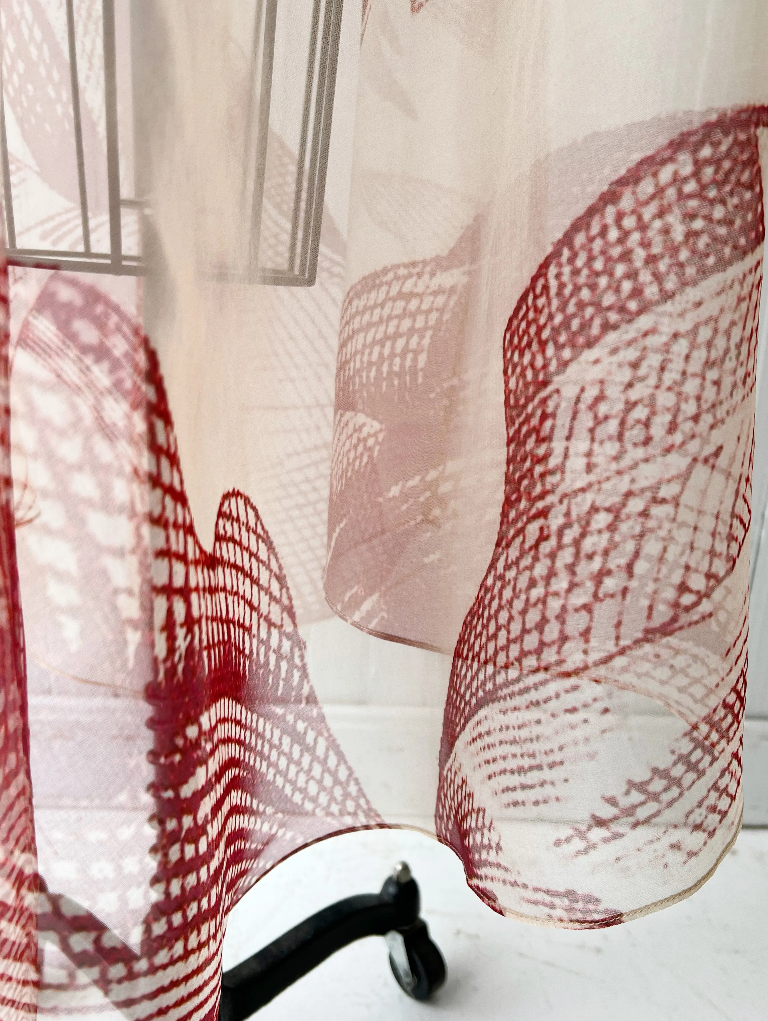 giant toile floral dress